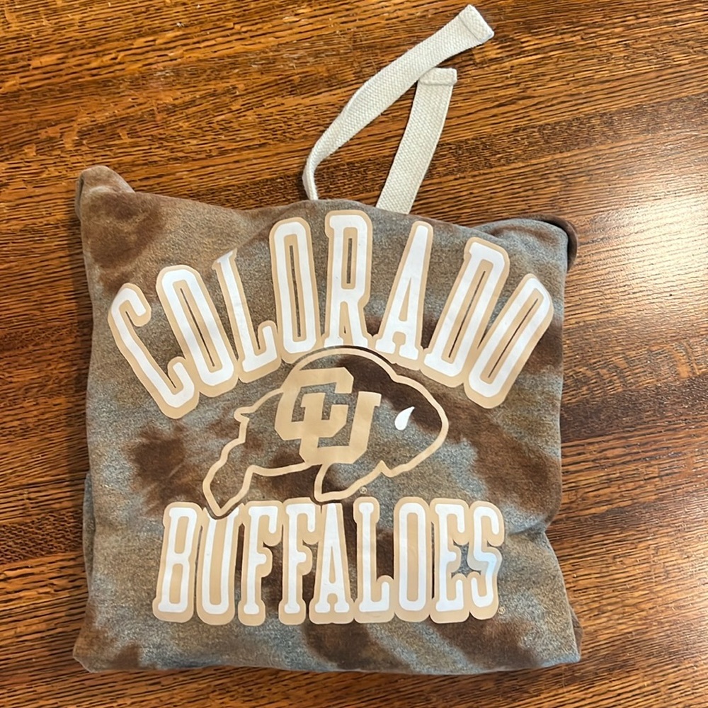 CU Boulder Colorado Buffs Tie Dye Hoodie SZ L Oversized See Measurements
